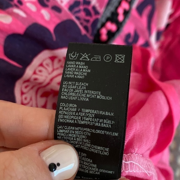 Custo Barcelona Celebration Pink Embroidered Tee S - Picture 9 of 10